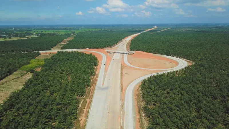 PT Hutama Marga Waskita (Hamawas) tengah membangun Jalan Tol Kuala Tanjung-Tebing Tinggi-Parapat. (Dok Hamawas)