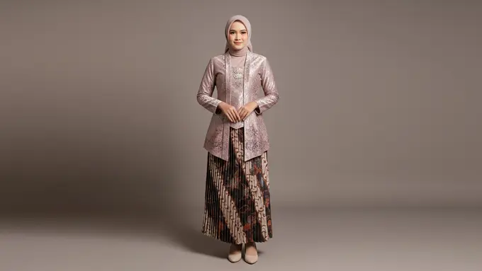Inspirasi Model Kebaya Modern dengan Rok Plisket di 2025