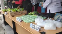 Barang bukti narkoba jenis sabu dan pil ekstasi sitaan BNN Riau di Kabupaten Bengkalis. (Liputan6.com/M Syukur)