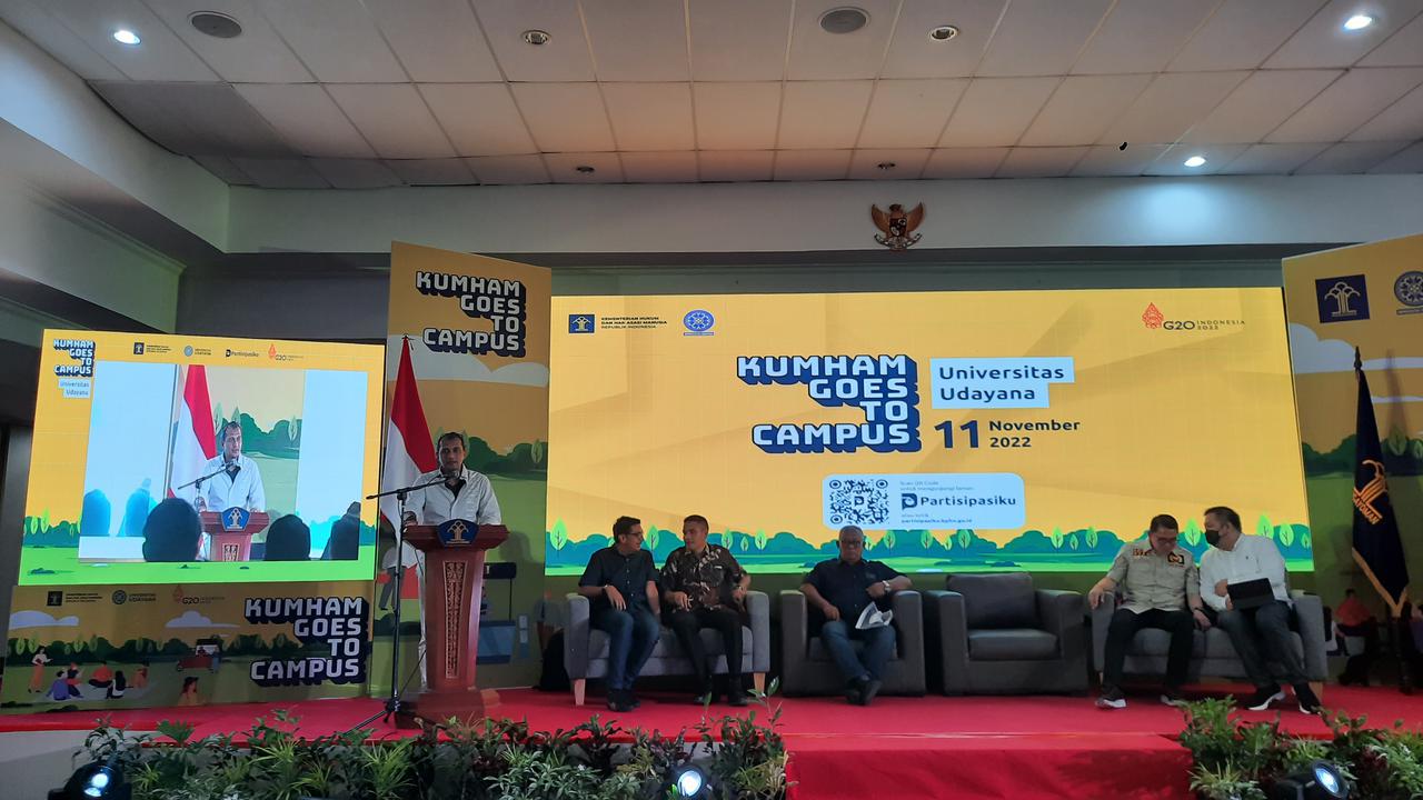 Wakil Menteri Hukum dan HAM (Wamenkumham) Edward Omar Sharif Hiariej.