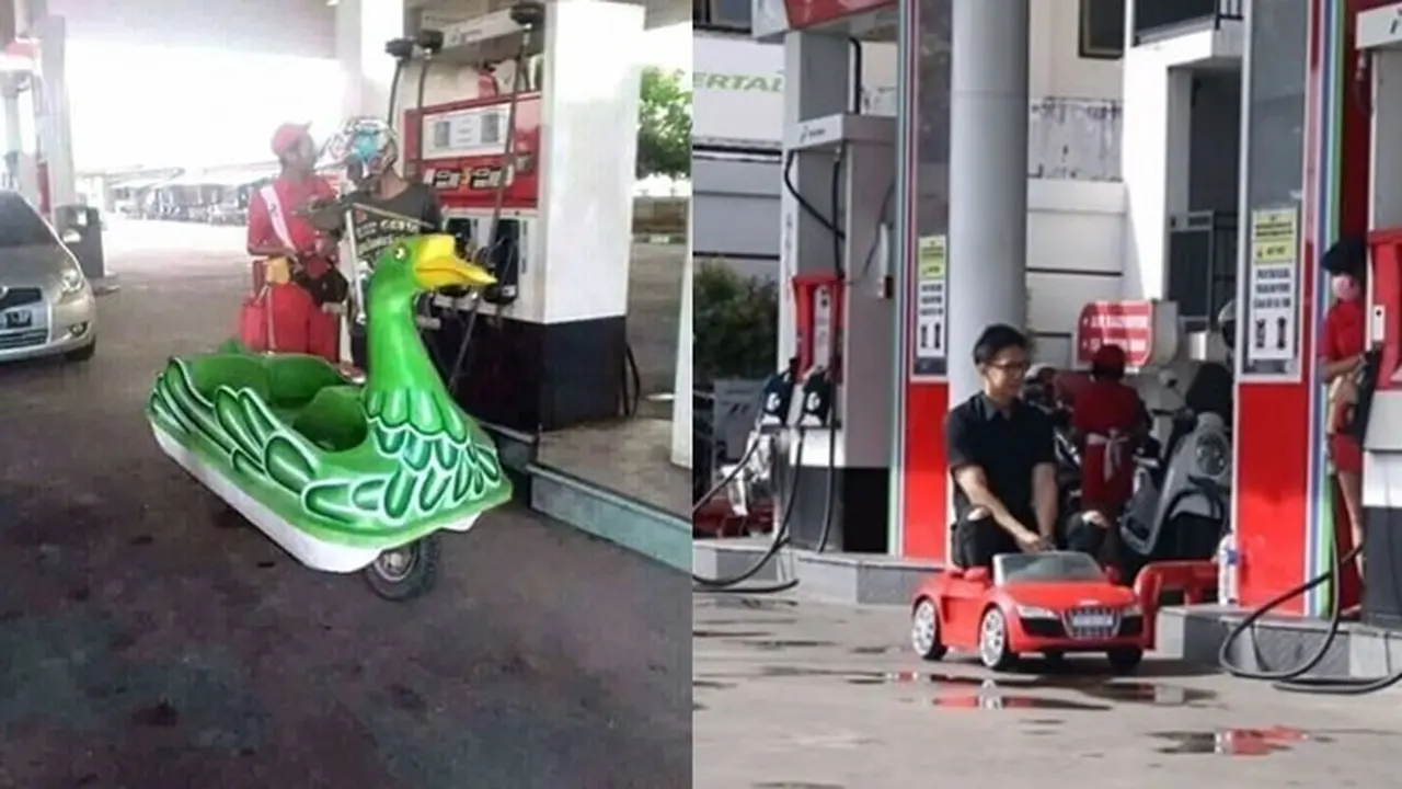 6 Kendaraan yang Curi Perhatian saat Isi Bensin di SPBU, Kelewat Unik