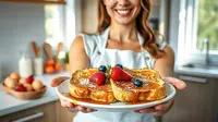 cara membuat french toast ©Ilustrasi dibuat Stable Diffusion