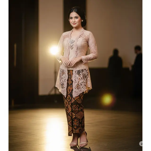 Kebaya Brokat Transparan (Sheer)