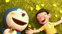 Doraemon the Movie: Stand by Me, film ini menceritakan tentang Doraemon yang diutus oleh Sewashi untuk membahagiakan Nobita. Akhirnya Nobita pun bahagia dan Doraemon pun harus meninggalkannya. (Foto: variety.com)