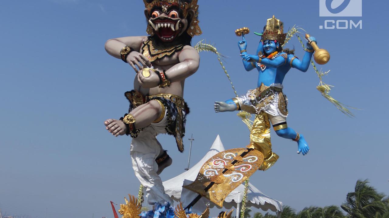 Kemeriahan Festival Ogoh-Ogoh di Pantai Lagoon Ancol