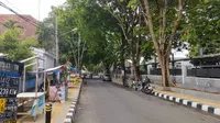 Renovasi Jalan Kota Serang Yang Dipenuhi oleh Pedagang Kaki Lima (Putri Anastasia Bangalino Suryana/Liputan6.com)