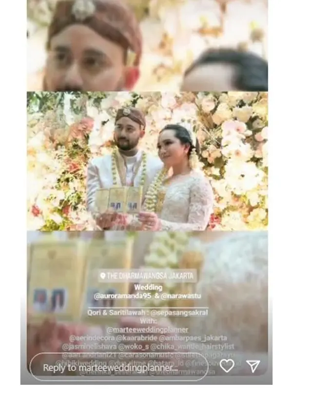 11 Momen Pernikahan Rachel Amanda dan Narawastu Indrapradna, Penuh Haru Bahagia