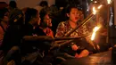 Aksi Obor Marsinah dimulai tanggal 1-8 Mei 2014, yang menjadi titik awal di Cakung, Jakarta hingga ke tempat tujuan terakhir makam Marsinah di Nganjuk, Jawa Timur. (Liputan6.com/Johan Tallo)