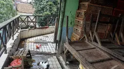 Kotor dan tak terawat adalah gambaran umum pasar slipi saat ini, Jakarta, Selasa (7/10/2014) (Liputan6.com/Faizal Fanani)