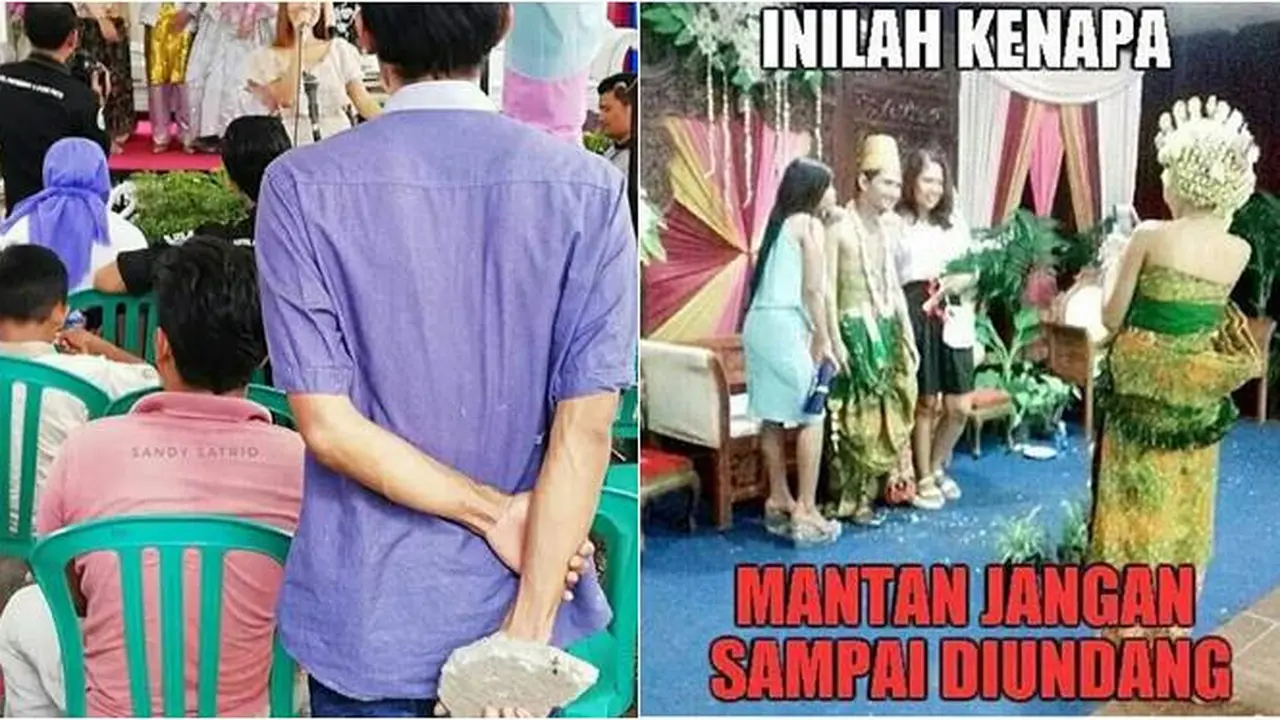 7 Potret Nyeleneh Kalau Undang Mantan di Pernikahan Ini Bikin Geleng Kepala