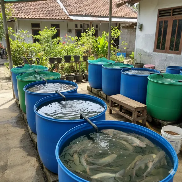 Ikan yang Cocok Dibudidayakan di Drum Bekas (Foto: Gemini AI)