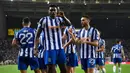 Di babak kedua, Samu Omorodion kembali mencetak gol untuk FC Porto di menit ke-50. (MIGUEL RIOPA/AFP)
