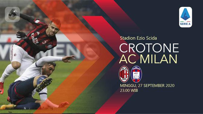 Link Live Streaming Liga Italia Crotone Vs Ac Milan Di Vidio Bola Liputan6 Com
