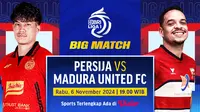 Siaran Langsung BRI Liga 1: Persija vs Madura United di Vidio