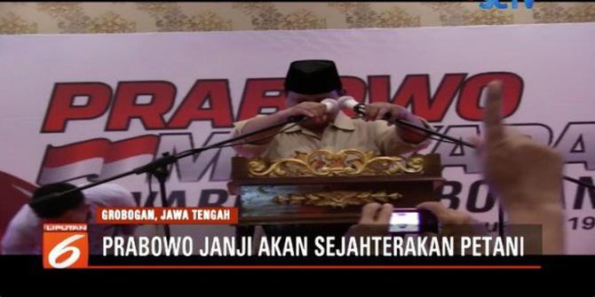 Prabowo Subianto Janji Akan Sejahterakan Petani