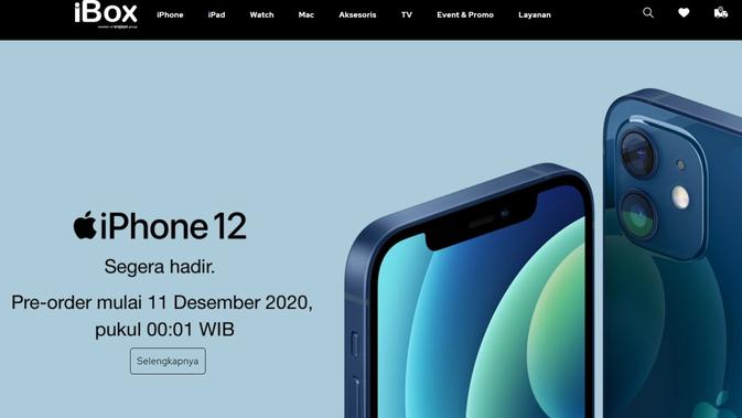 Pre-order iPhone 12 di Indonesia mulai 11 Desember 2020 (Foto: iBox)