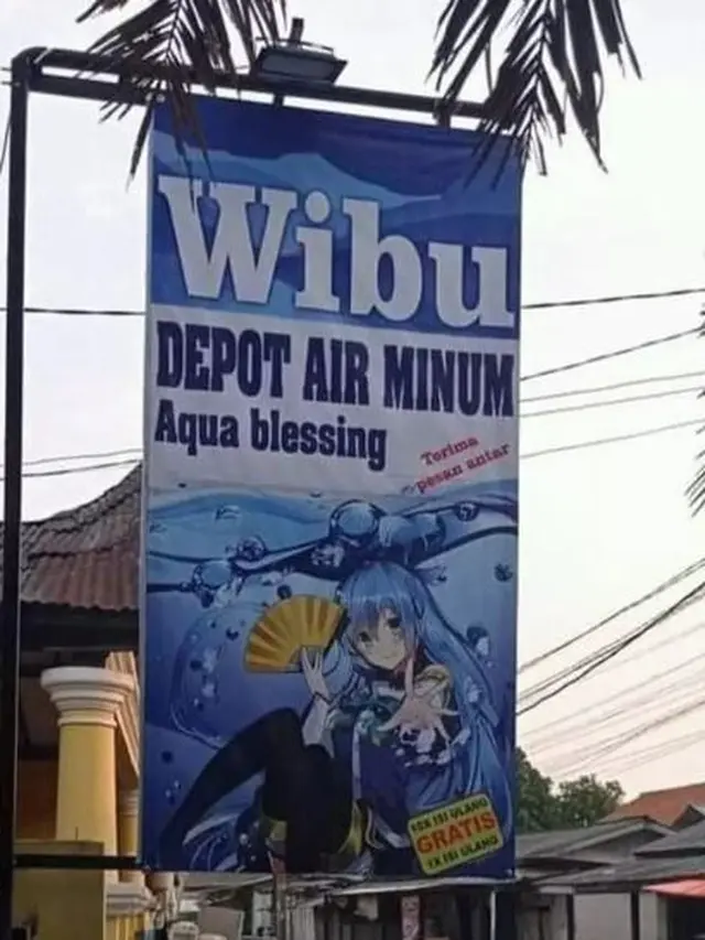6 Spanduk Jualan Pakai Gambar Anime Ini Kelewat Unik, Terdeteksi Wibu