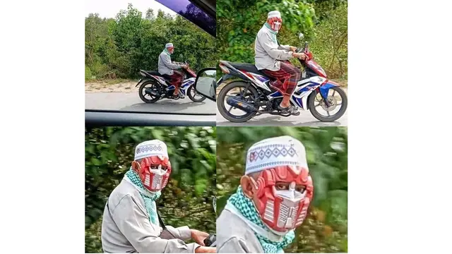6 Kelakuan Bapak-Bapak saat Pakai Topeng Ini Bikin Tepuk Jidat