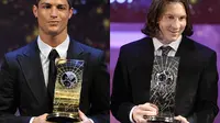 Lionel Messi dan Cristiano Ronaldo (nevercaptainnickybutt.com)