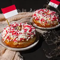 ilustrasi donat merah putih/Annisa Fitri Muthmainah/Shutterstock