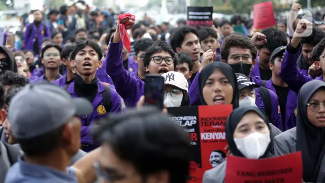 Unjuk Rasa Indonesia Gelap Berakhir Damai