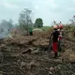 Penanganan kebakaran hutan dan lahan (karhutla) di Riau. (Liputan6.com/M Syukur)