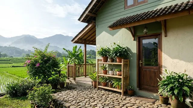 Kombinasi Warna Rumah Sederhana Tapi Enak Dipandang. AI