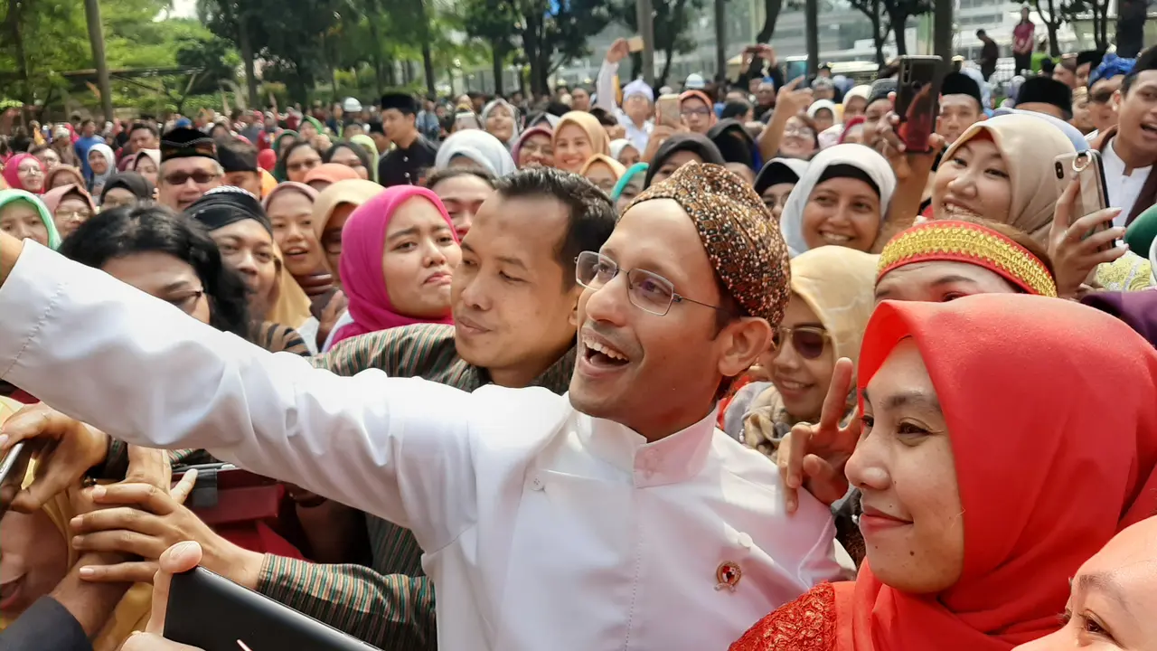 Menteri Pendidikan dan Kebudayaan (Mendikbud) Nadiem Makarim. (Liputan6.com/Yopi Makdori)