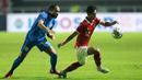 <p>Pemain Timnas Indonesia, Pratama Arhan (kanan) berusaha melewati pemain Timnas Curacao, Kenji Joel Gorre&nbsp;saat laga FIFA Match Day antara Timnas Indonesia melawan Timnas Curacao di Stadion Pakansari, Bogor, Selasa (27/09/2022). (Bola.com/Muhammad Iqbal Ichsan)</p>