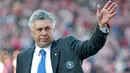 2. Carlo Ancelotti - Meski hanya satu trofi Liga Inggris dan sebuah Piala FA, Chelsea berhasil tampil stabil dengan meraih 67 kemenangan dari 109 laga bersamanya. (AFP/Cral de Souza)