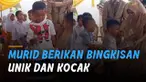 Momen ketika seorang perempuan yang juga berprofesi sebagai guru menikah dan diberikan kejutan oleh anak muridnya menarik perhatian.