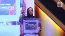 Pegawal Eliminasi Tuberkulosis Prof Erlina Burhan memberikan sambutan usai menerima Anugerah Perempuan Hebat Liputan6.com dengan Kategori Kesehatan dalam cara Cita dan Cipta 2024 yang diadakan Liputan6.com x Fimela di Hotel Shangri-La Jakarta, Rabu (31/7/2024) malam. (Liputan6.com/Angga Yuniar)