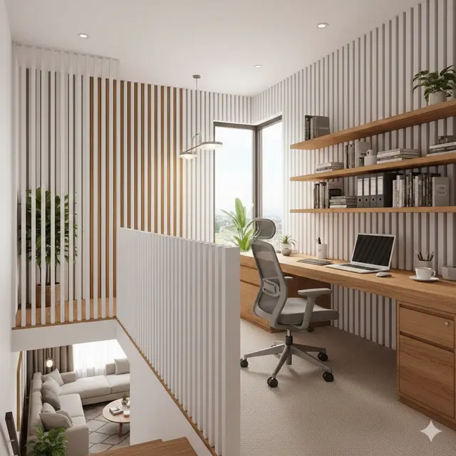 Desain Mezzanine Rumah Type 45 (Foto: Gemini AI)