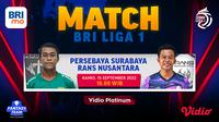 Link Live Streaming BRI Liga 1 Persebaya Surabaya Vs RANS Nusantara di Vidio