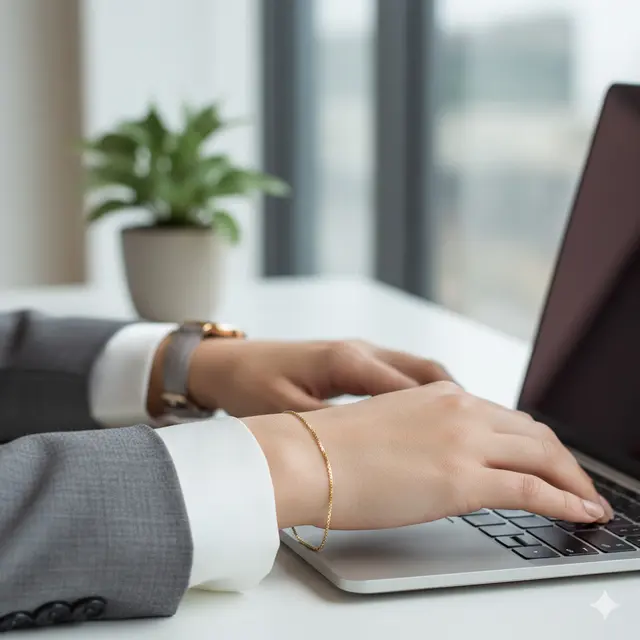 Model Gelang Emas 2 Gram 16K Rantai Tipis Minimalis