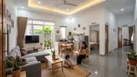 9 Desain Rumah 3 Kamar dengan Ruang Keluarga Menyatu, Bikin Hunian Terasa Lega