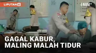 Nasib apes menimpa seorang maling di SDN Tamanrejo, Tunjungan, Blora, Jawa Tengah. Ia ditangkap oleh polisi di TKP saat tertidur di meja ruangan guru. Pelaku disebut masuk lewat plafon, namun tak bisa keluar usai beraksi.