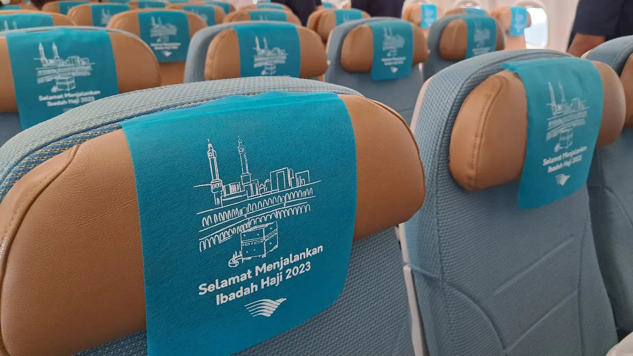 sejumlah persiapan dilakukan oleh maskapai Garuda Indonesia di musim haji 2023.