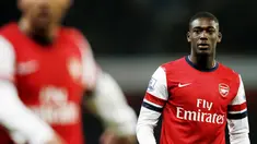 Yaya Sanogo - Pemain muda yang digadang-gadang bakal tampil hebat ini direkrut Arsenal dari Auxerre pada tahun 2013 lalu. Alih-alih meraih kesuksesan bersama The Gunners sang pemain justru performanya menurun drastis hingga Wenger pun putus asa. dan melepasnya pada 2017. (AFP/Adrian Dennis)