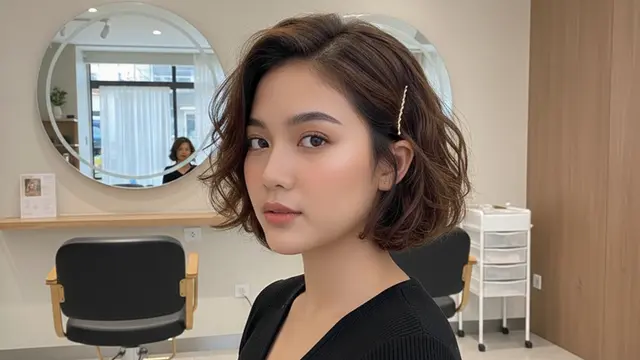 Model Rambut Wanita Pendek Gelombang