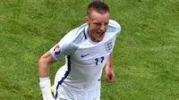 Striker tim nasional Inggris, Jamie Vardy. (AFP/Philippe Huguen)