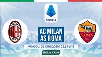 Serie A: AC Milan vs AS Roma. (Bola.com/Dody Iryawan)