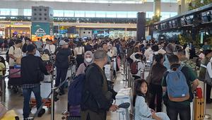 Arus balik Lebaran 2026 di Bandara Soekarno Hatta (Bandara Soetta), Sabtu (28/3/2026). (Foto: Liputan6.com/Pramita T)