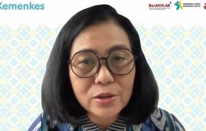 Juru Bicara Kementerian Kesehatan (Kemenkes RI), Widyawati mengonfirmasi 62 kasus influenza subclade K di Indonesia. Foto: Kemenkes.