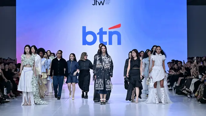Mel Ahyar, Ingrid Husodo x Cristin Wu, dan Nagita Slavina di JFW 2026. [Dok. Jakarta Fashion Week]