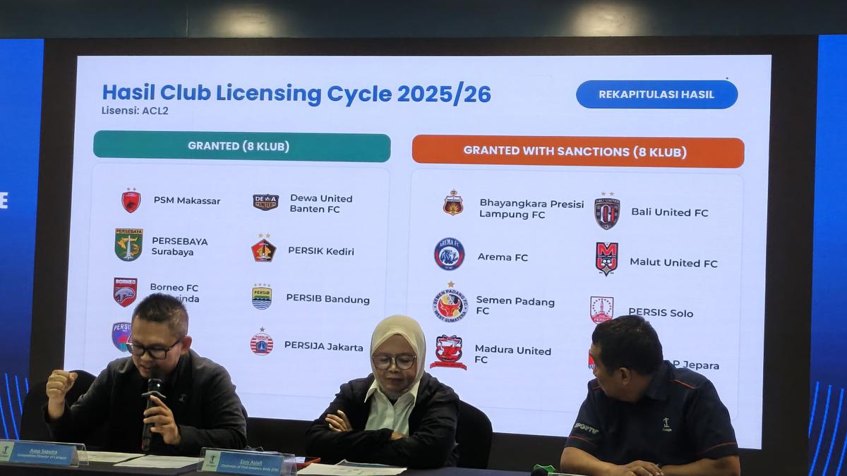 17 Klub BRI Super League Kantongi Lisensi Klub Profesional, Cuma PSBS yang Tidak Lolos
