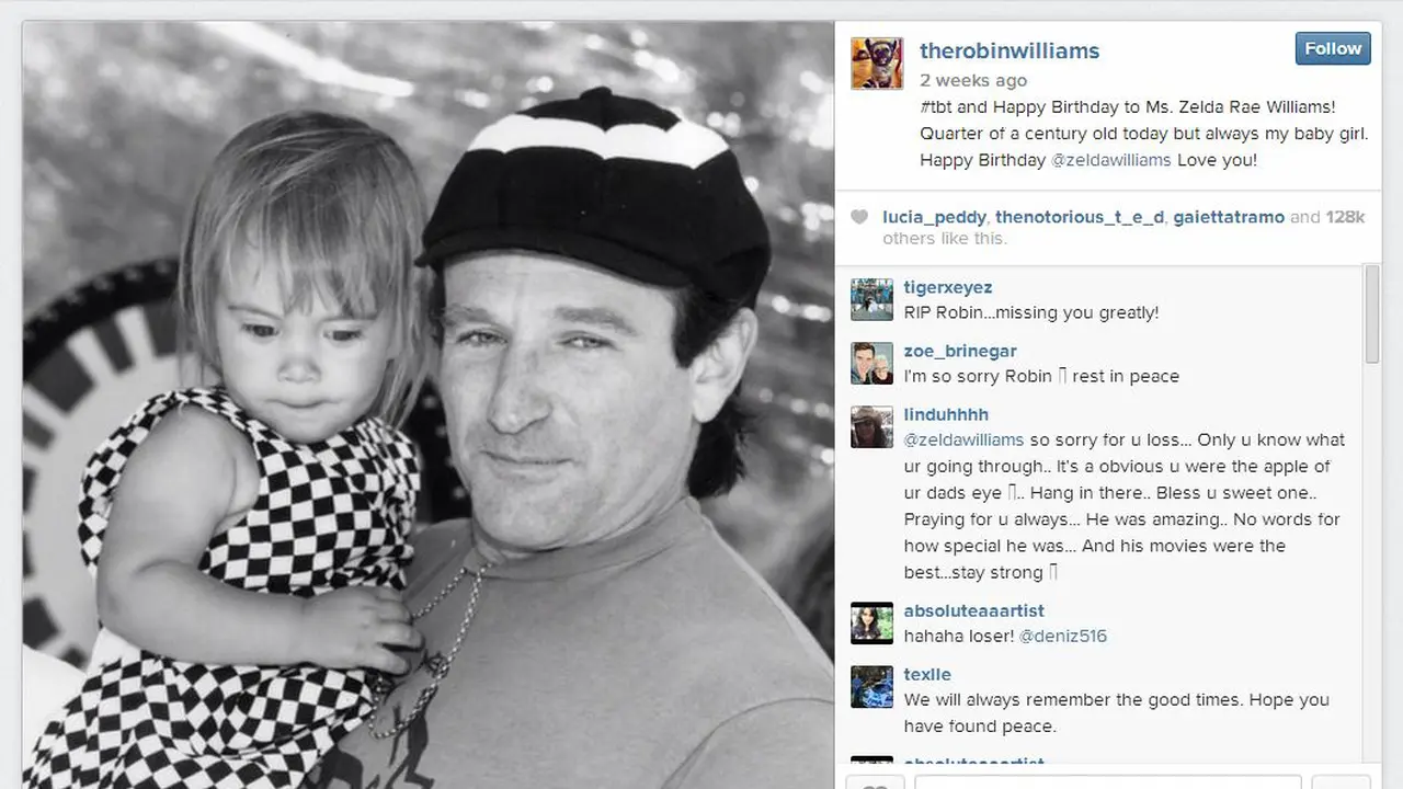 Foto Kenangan Jadi Postingan Terakhir Robin Williams 