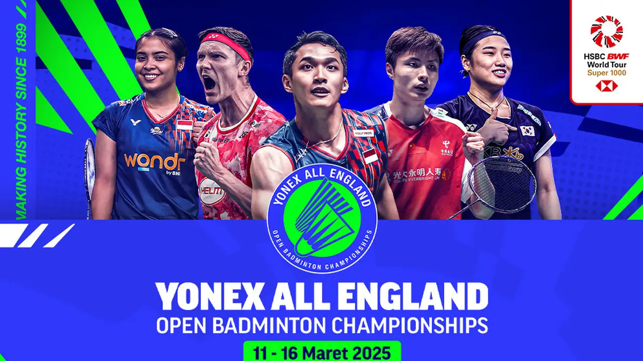 Cara Nonton BWF Tour: All England 2025 di Vidio
