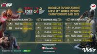 Link Live Streaming IESF 14th World Esports Championship 2022 di Vidio, 2-4 Desember 2022