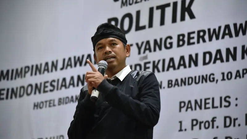 Calon Wakil Gubernur Jawa Barat Dedi Mulyadi. (Liputan6.com/Abramena)